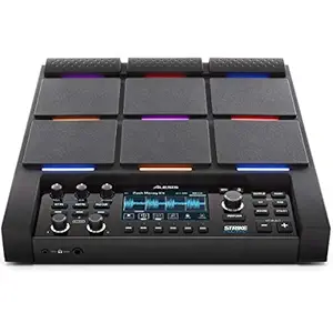 Alesis Strike Multipad | 9-Trigger Percussion Pad with RGB Backlighting, On-Board 2-In/2-Out Soundcard and Radiant 4.3-Inch Display