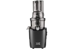kuvings Spremiagrumi | REVO830 | Spremiagrumi lento | Doppia apertura di riempimento | sistema di taglio automatico | Include set di filtri per frullati e sorbetti Nero opaco