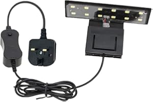 GERUI LED Aquarium Light 6W Nano Freshwater Plant Light with UK Plug - 87.5 Light with high Color Rendering for Aquatic Plants & Fish Tank, 220V
