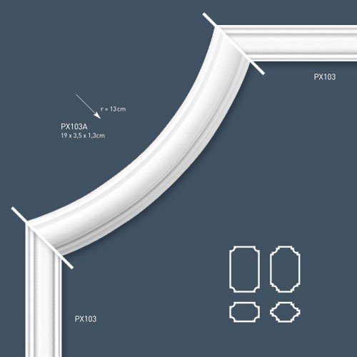 Orac Decor AXXENT Friesleiste PX103 Profilleiste Stuckleiste Wandleiste Zierleisten - 2