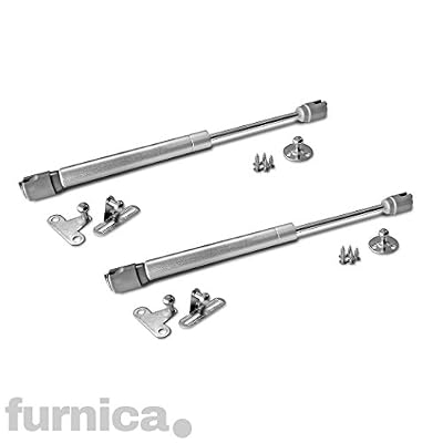 FURNICA 2x Bras pneumatique pour levage de porte armoire meuble cuisine - 40N