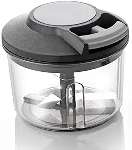 NISHTHA Enterprise Manual Hand Pull Food Chopper Large Capacity Kitchen Onion Garlic Vegetable Blender New 650ML