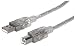 Produktbild Manhattan 345408 Hi-Speed USB 2.0 Anschlusskabel (Typ A Stecker auf Typ B Stecker 5 m klar/silber
