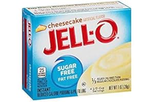 Jello Sugar Free Cheesecake Pudding 28 g (Pack of 3), Fat Free, Low Carb
