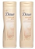 Dove Summer Glow Gradual Self Tan Body Lotion Fair To Medium 2 X 250 Ml = 500Ml