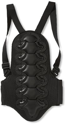 Protectwear Protecteur de dos pour moto, BMX, ski et snowboard, noir, RP-2 Taille: L