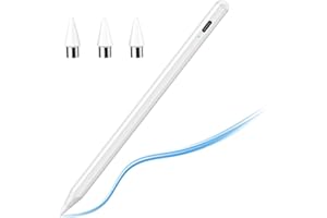 TiMOVO Stylus Pen for Touch Screens, Compatible with Apple iPad/Pro/Air/Mini/iPhone/Android Phones/Tablets, High Sensitivity & Fine Point Stylus Universal for iOS & Android Writing & Drawing, White