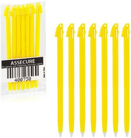 Assecure Replacement Stylus For Nintendo 3DS XL - 7 Pack Yellow | ZedLabz