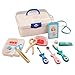 Produktbild Foxom Arztkoffer Kinder Holz, 13 Stück Kinder Arztkoffer Holz Doktorkoffer Spielzeug Doktor Spielset Rollenspiel Lernspielzeug für Kinder ab 3 Jahre