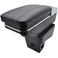 Bracciolo Centrale In Pelle Nera A Doppio Strato, Specifico Per Suzuki Vitara 2015 2019 Con Cuciture Rosse~p145807706