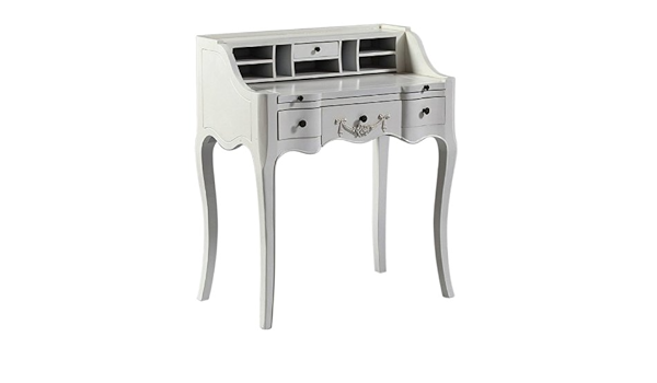 Home Kandi Antique White French Vintage Writing Desk Bureau Amazon Co Uk Kitchen Home