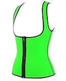 DODOING Damen Zipper Sport Waist Cincher Training Sport Korsage Korsett Corsage Schwitzen Sauna Neopren Weste Tank Top für Gewichtsverlust - 3