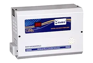 Bluebird 5 KVA Digital Voltage Stabilizer (Aluminium Wound) with Out HLC (140-280 V) for All 2 Ton AC's