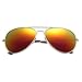 Produktbild WooCo Flieger Sonnenbrille Polarized Mirrored Lens für Herren und Damen, Heißer Verkauf Classic Metal Designer Brille UV 400 Schutz(E,One size)
