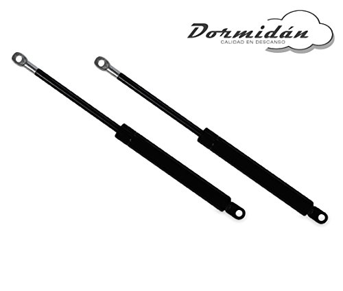 Dormidán - Pack 2 amortiguadores, resortes para canape abatible, 1500 Newtons