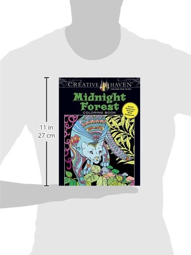 Creative Haven Midnight Forest Coloring Book: Animal Designs on a Dramatic Black Background (Creative Haven Coloring Books) reviews Creative Haven Midnight Forest Coloring Book: Animal Designs on a Dramatic Black Background (Creative Haven Coloring Books)
