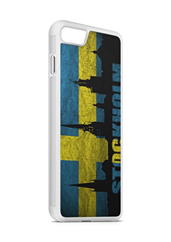 iPhone 6 6s Schweden Stockholm 1 SILIKON Flipcase Tasche Hülle Case Cover Schutz Handy WEISS
