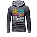 Produktbild Unisex 3D Druck Hoodie Drawstring Taschen Long Sleeve Sweatshirt Elecenty Herbst Pullover Rollkragenpullover Langarm Kapuze Outwear Hoodies Mäntel Tops