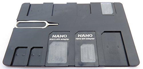 Negro tarjeta SIM con tarjeta SIM 3 titular adaptadores y Pin  cr  dito Slim para cartera  para 9 tarjetas SIM 4 Micro  2 Nano  3 est  ndar