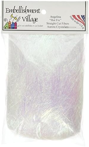 Embellishment Village 1/2 oz Angelina Straight Cut Fibers, Aurora Crystal