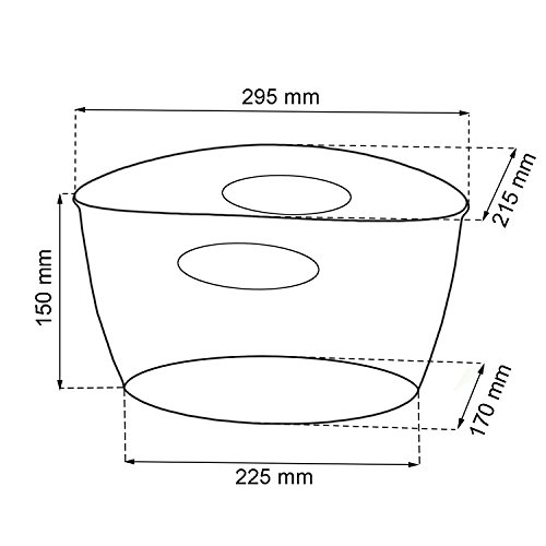 Formschöner Korb lichtgrau Dekokorb Spitzenkorb Dekorationsmotiv Behälter H 10,5 - 2