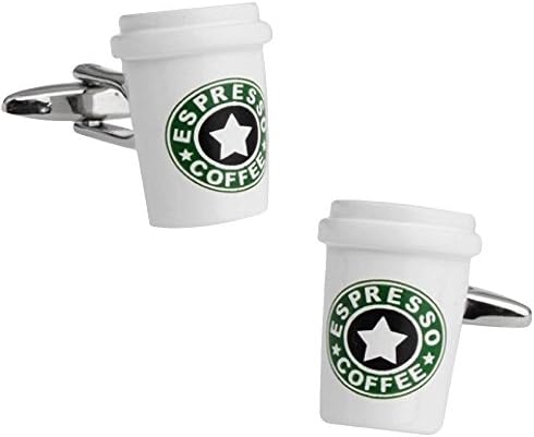 PSR Espresso Coffee Novelty Cufflinks Coffee Cup Design Cuff-Links