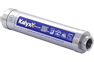 Swiss Aqua Technologies | Ablandador de agua Antical Antibacteriano Innovador IPS Kalyxx BlueLine G 1" Hembra IPSKXBG1 | Reducción de piedra caliza | Instalación Rápida | Sin Mantenimiento