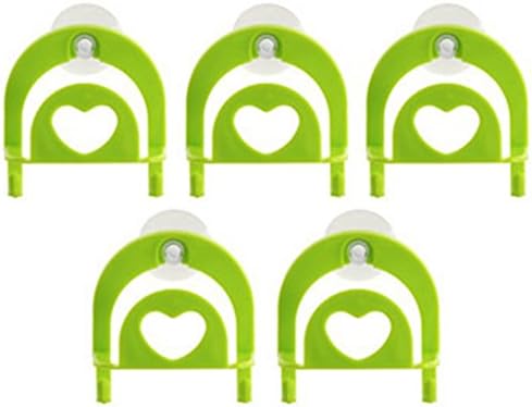 Kitchen Tools &amp; Gadgets Hook Sucker Kitchen Organizer Pack of 5-Green