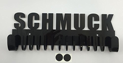 Schmuckhalter Galeara design wand mit schriftzug Schmuck (Schwarz) - 5