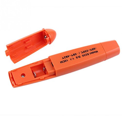 TopSun DT 8250 Infrarot-IR-Thermometer-Taschen-Feder-Form tragbare Mini-Thermometer berührungsfreie Lebensmittel-Thermometer mit LCD-Anzeige, Bereich von -58 bis 482 ° F - 5