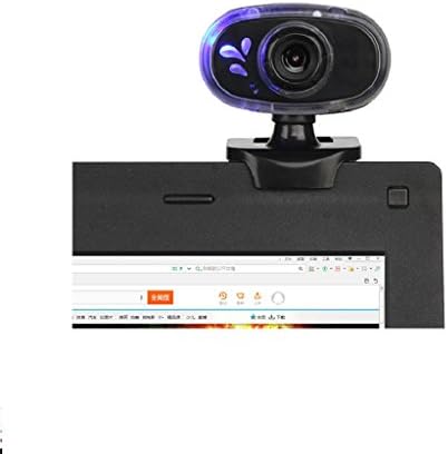Manual Adjustable Focal Length Webcam, DouLukit 12M Pixels 480P HD Webcam Desktop Camera Laptop Web Cam with Sound Absorption Microphone and Blue Light for Windows XP / win2003 / win7 / win8 / Vista 32bit，Android TV (Black)