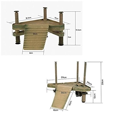 Isola Galleggiante Per Tartarughe - Piattaforma 3 In 1 Con Mangiatoia E Scala, Verde - Foto 9