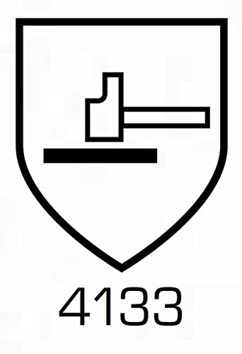 WelderTec 380 Profi MIG/MAG Schweißerhandschuh, Rinder-Leder Hitzehandschuh, komplett gefüttert, Premium Qualität, Typ A, Rot, Größe 10 - 3