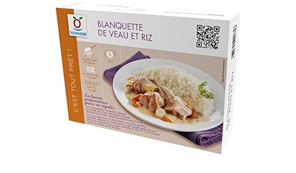 Blanquette De Veau Et Riz Surgeles 350 G Amazon Fr Epicerie