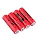 Produktbild Sichere 18650 3,7 V 12000 mAh Wiederaufladbare Li-Ion Akku für LED Taschenlampe Rot Shell Niedriger Wiederkehrender Betrieb