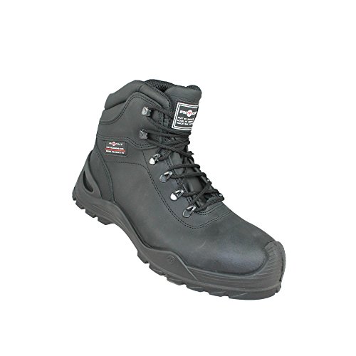 Aimont Miles S3 SRC Sicherheitsschuhe Arbeitsschuhe Trekkingschuhe hoch Schwarz