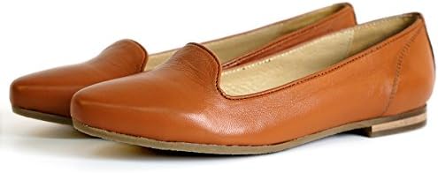 Aspele Women's Leather Low Heel Loafer- Leopard Print, Black and Tan (UK 5 EU 38, Tan)