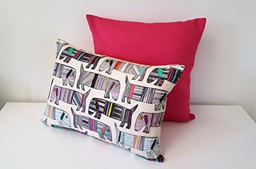 Handmade Decorative Set of Two - Doggies and - Petunia Cushion Covers.