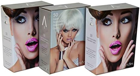 Layers Disposable Tint in Case Pack of 50 Dispenser for Hairdressing. Pink