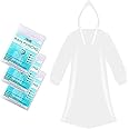 CHGANG 3 Pack Disposable Rain Ponchos - Rain Poncho Waterproof Emergency Raincoats Adult Rain Coats With Hood And Sleeves Ideal For Camping,Fishing,Theme Parks,Festivals