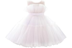 Lito Angels elegant klänning bröllop blomsterflicka balklänning tyllklänning för baby barn flickor, svart