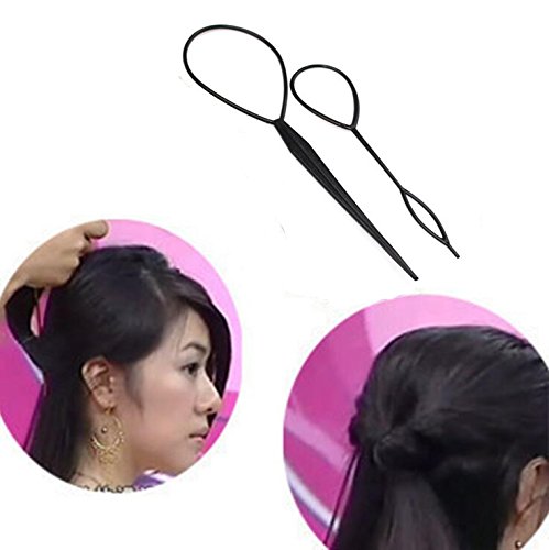 Haare Frisuren Set, Lockenwickler, Haar Styling Zubehör, 22 Stück DIY Haar-Styling-Werkzeug, Haar Pin Haar Bun Maker Frisuren Werkzeuge Set für Frauen Mädchen geeignet für Anfänger (22PC) - 4