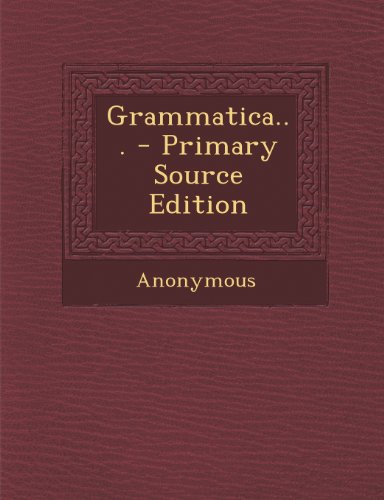 Preisvergleich Produktbild Grammatica...