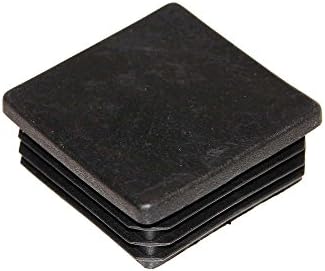 Otto-Harvest Set of 4 End Caps for Square Posts / Tubes for Garden Fence / Shelf / Hoops / Tailboard, 50x50mm