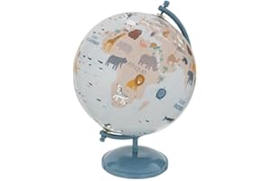 Paris Prix Atmosphera for Kids - Globe Terrestre Enfant Animaux 28cm Bleu