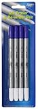 Tiger washable blue ink eraser and permanent blue re-writer - pack of 4 pens