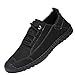 Produktbild ZHANSANFM Herren Freizeitschuhe rutschfeste Bootsschuhe Schlichter Sportlich Wanderschuhe Leder Outdoorschuhe Regular Fit Elegant Flacheschuhe Sommer Gr.39-4644 Schwarz