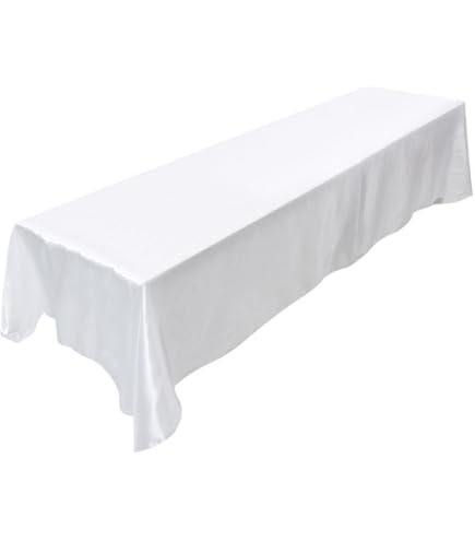 SHOWHEEL Lot de 5 Nappe Blanche Jetable, 137 * 183cm Blanche Nappe de