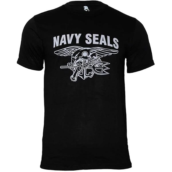 T-Shirt Uomo Seal Team Six US Navy - Maglietta In Cotone A Manica Corta - Girocollo - Nuova - 3