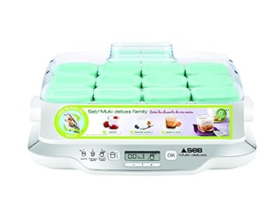 Seb YG6581FR Family Yaourtière Multidélices 12 Pots Blanc/Métal